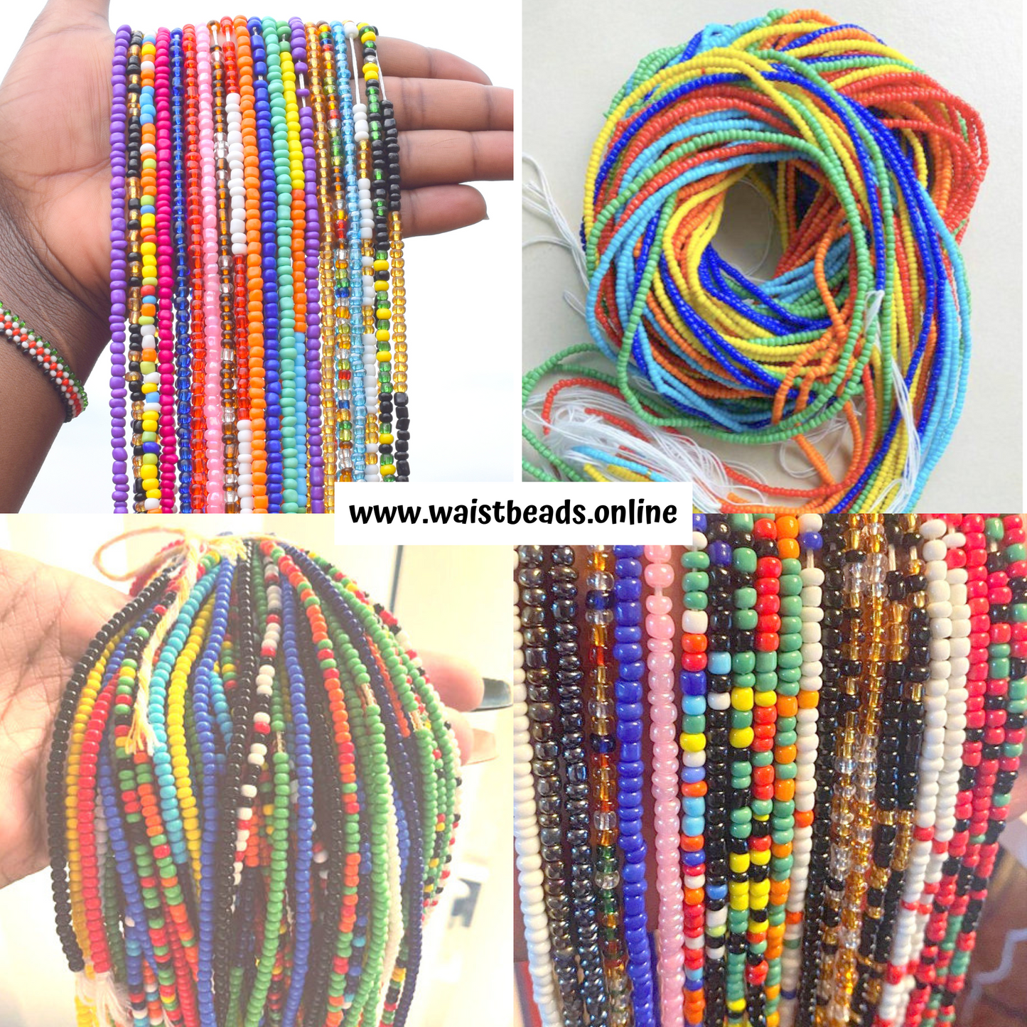 ADJUSTABLE TIE On Waist Beads, Authentic African Tie-On Waist Beads, Waist Beads Plus Size, Waist Beads for weight loss, Waist Beads Black Owned, Waist Beads With Threads, Tie On