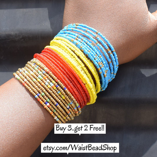 Wrap Bracelets, Beaded Bracelets, Spring Bracelets, Masai Bracelets, African Jewelry For Women.